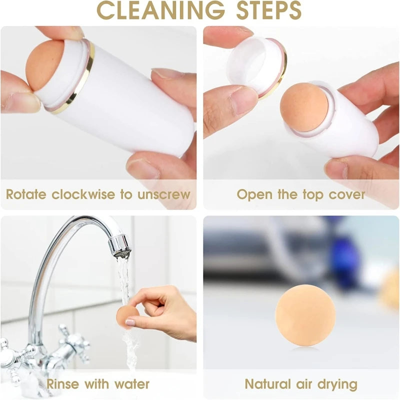 Face Oil Absorbent Volcanic Roller Stone Facial Oil Removing Absorbing Rolling Matte Portable Face Skin Care Tool Custom Logo