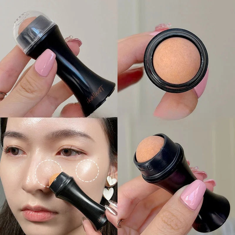 Face Oil Absorbing Roller Natural Volcanic Stone Facial Pore Cleaning Oil Removing Massage Body Stick Makeup Face Skin Care Tool