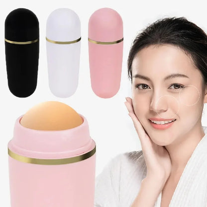 Face Oil Absorbing Roller Skin Care Tool Volcanic Stone Oil Absorber Washable Facial Oil Removing Care Skin Makeup Tools