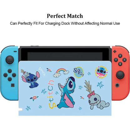 Faceplate Protective Cover For Nintendo Switch Oled TV Dock Station Cute Cartoon Anime Decorative Replacement Front Plate Case