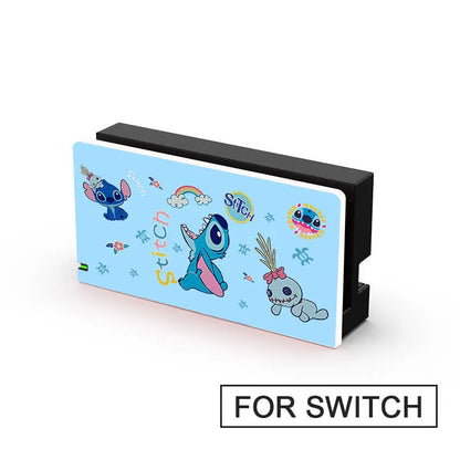 Faceplate Protective Cover For Nintendo Switch Oled TV Dock Station Cute Cartoon Anime Decorative Replacement Front Plate Case