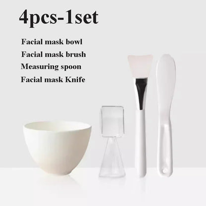 Facial Brush Mask Bowl Spoon Set Mask Brush Bar DIY Beauty Tools Mixing Tools Skin Care Makeup Supplies Woman Facial Tools