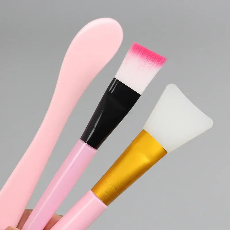 Facial Brush Mask Bowl Spoon Set Mask Brush Bar DIY Beauty Tools Mixing Tools Skin Care Makeup Supplies Woman Facial Tools