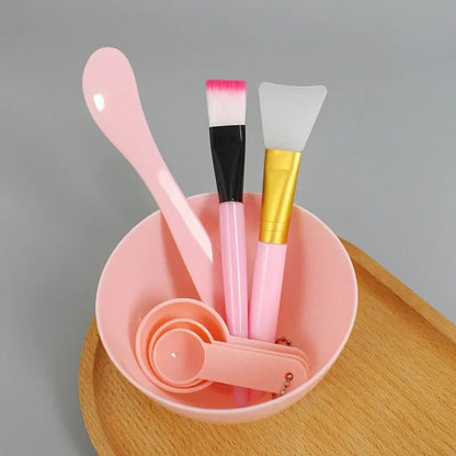 Facial Brush Mask Bowl Spoon Set Mask Brush Bar DIY Beauty Tools Mixing Tools Skin Care Makeup Supplies Woman Facial Tools