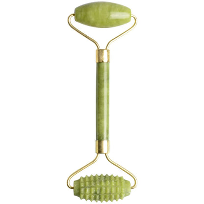 Facial Massage Roller Plate Double/Single Heads Jade Stone Massager Eye Face Neck Thin Lift Relax Slimming Tools