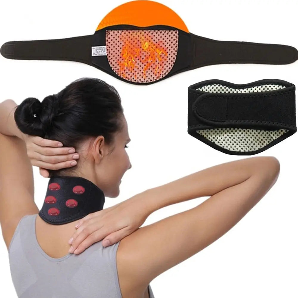 PC Far Infrared Tourmaline Massager Warmer Cervical Disc Therapy Neck Care