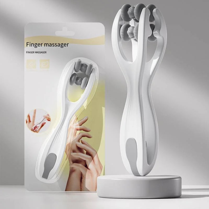 PC Finger Massager Dual-Row Roller Design Easy Use Relieve Finger Fatigue P