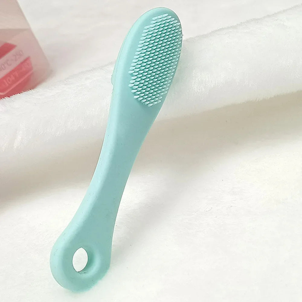 Finger Shape Silicone Face Cleansing Brush Facial Cleanser Pore Cleaner Exfoliator Face Scrub Washing Brush Women Skin Care Tool