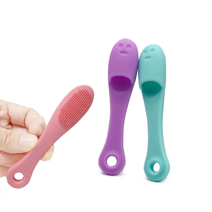 Finger Shape Silicone Face Cleansing Brush Facial Cleanser Pore Cleaner Exfoliator Face Scrub Washing Brush Women Skin Care Tool