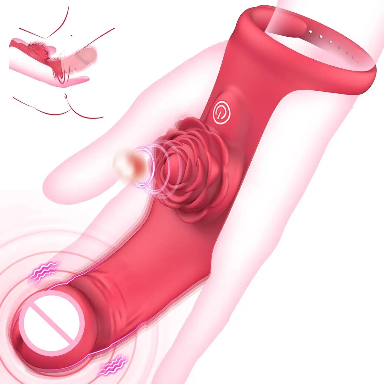 GtoozaFinger Vibrator G Spot Vibrator Adult Clitoral Stimulator Rose Toy with 9 Powerful Vibration Modes Nipple Massager Sex Toys 18+ gtooza.com