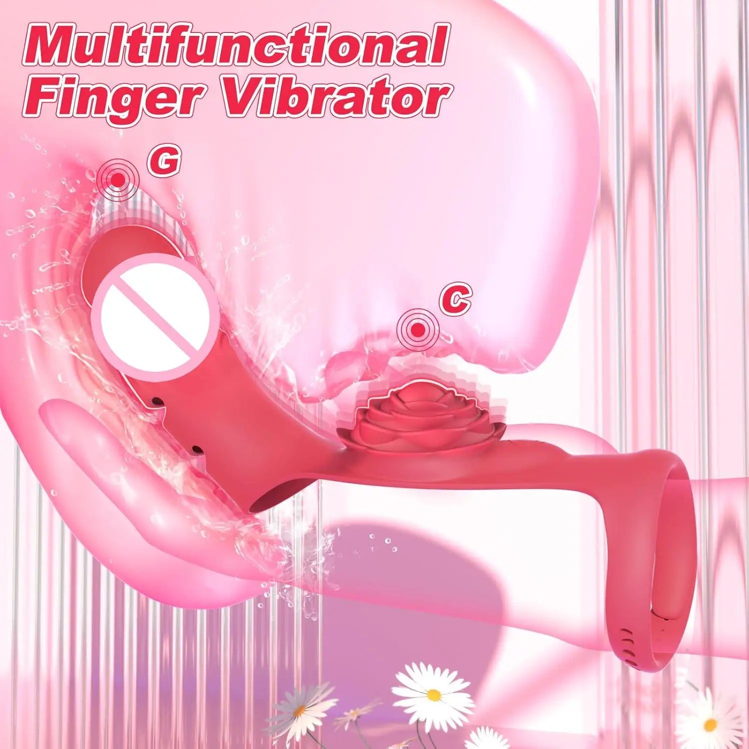 GtoozaFinger Vibrator G Spot Vibrator Adult Clitoral Stimulator Rose Toy with 9 Powerful Vibration Modes Nipple Massager Sex Toys 18+ gtooza.com