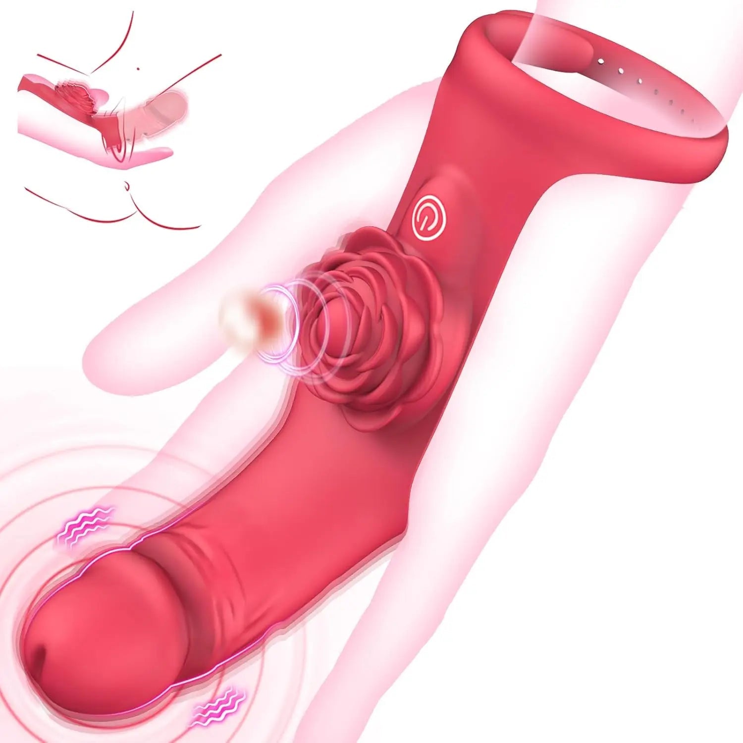 GtoozaFinger Vibrator G Spot Vibrator Adult Clitoral Stimulator Rose Toy with 9 Powerful Vibration Modes Nipple Massager Sex Toys 18+ gtooza.com