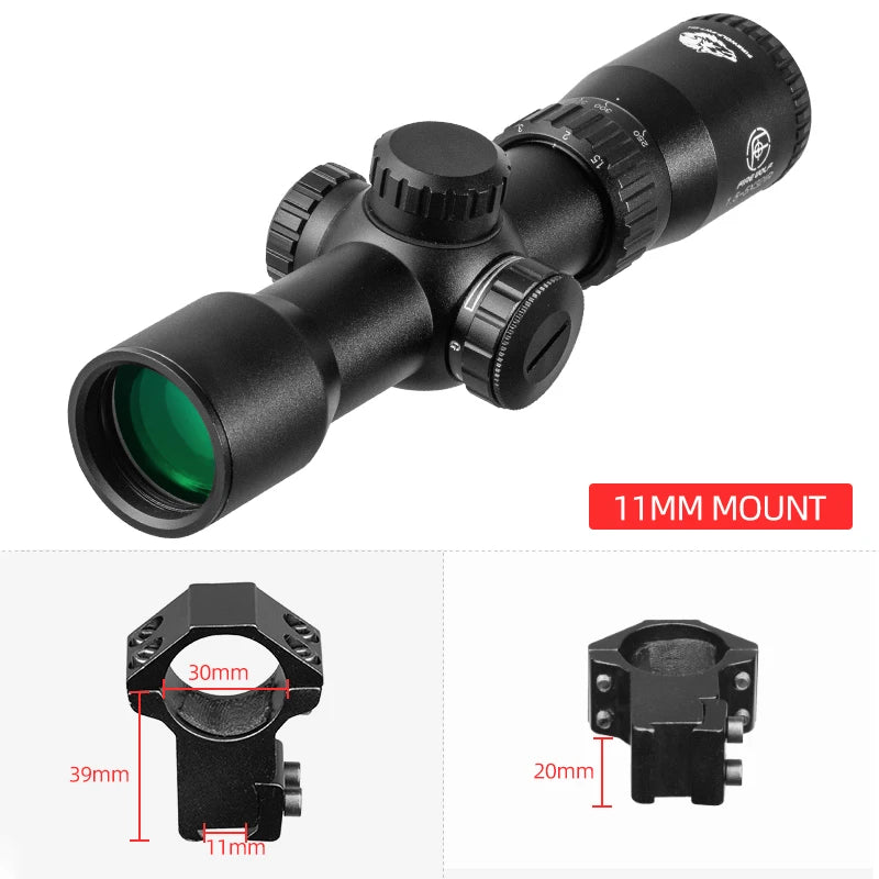 Fire Wolf 1.5-5X32 IR Hunting airsoft accessories tactical Optical sight red dot rifle scope Spotting scope  rifle hunting