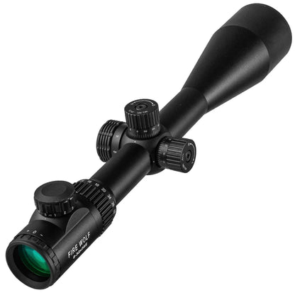 Fire Wolf Tactical 8-32X56E Air Rifle Optics Green Red Illuminated Sniper Range Finder Reticle Caza   Riflescopes Hunting Scopes