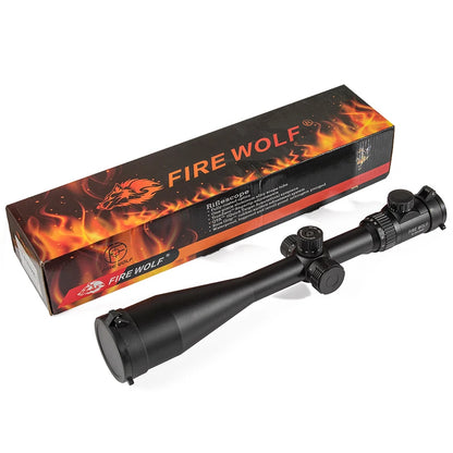 Fire Wolf Tactical 8-32X56E Air Rifle Optics Green Red Illuminated Sniper Range Finder Reticle Caza   Riflescopes Hunting Scopes