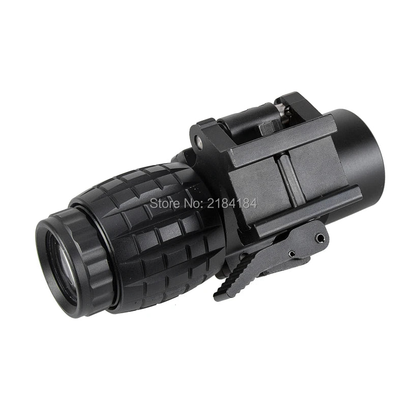 Fire Wolf tactical Red Dot Optical sight 3x Magnifier Fits red dot Sight With Flip To Side Picatinny Weaver Rail Mount Hunting