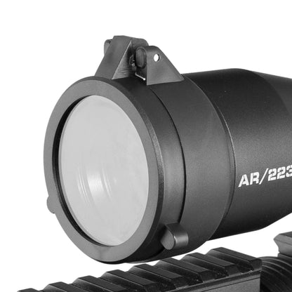 Fire Wolf translucent rifle scope accessories Quick Flip Spring Lens protective Cover Cap  Optical sight hunting accessories