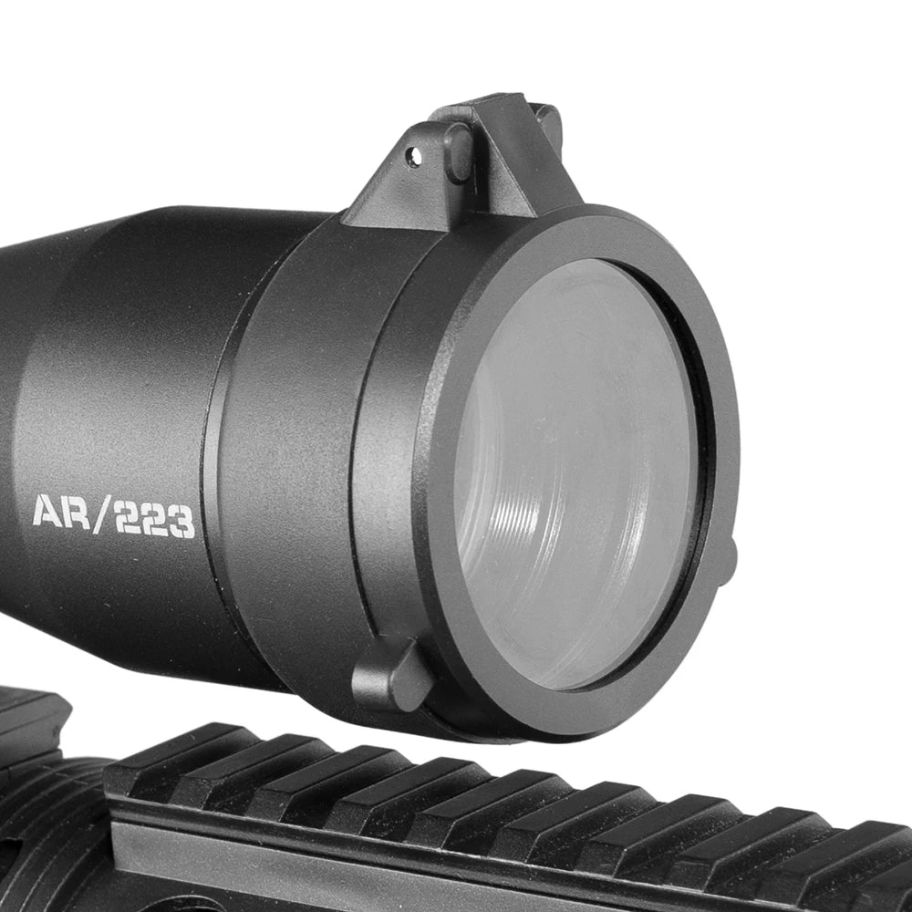 Fire Wolf translucent rifle scope accessories Quick Flip Spring Lens protective Cover Cap  Optical sight hunting accessories