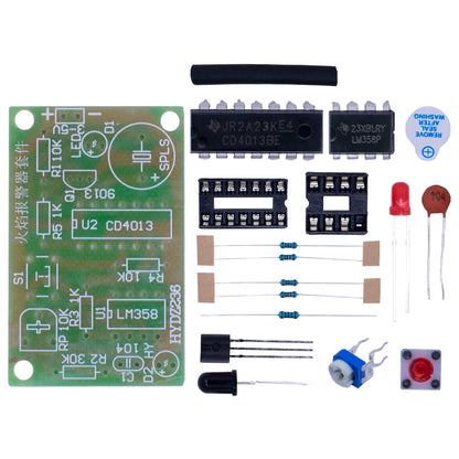 Fire flame detection Fire monitoring detection fire automatic alarm module electronic production kit DIY