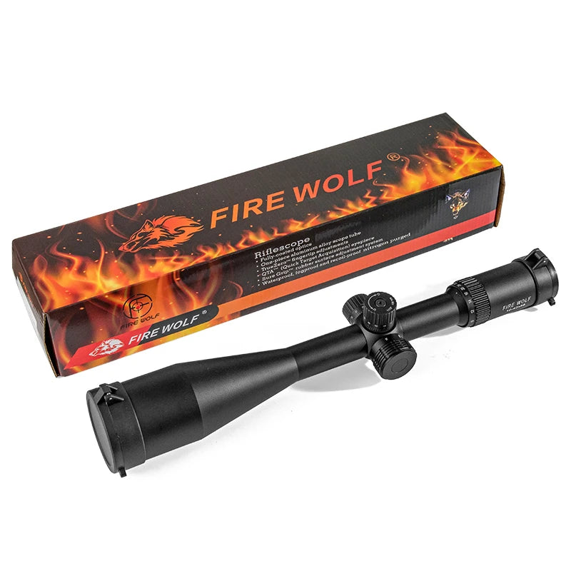 Fire wolf 10-40X56 Hunting rifle scope tactical Airsoft accessories Sniper Optical sight Spotting scope  rifle hunting