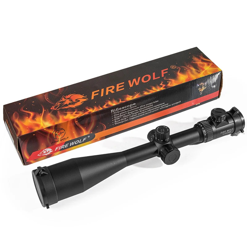 Fire wolf tactical 10-40X56 E Air Rifle Optics Red Dot Green High magnification Sniper Scope Riflescopes Hunting Scopes Sight