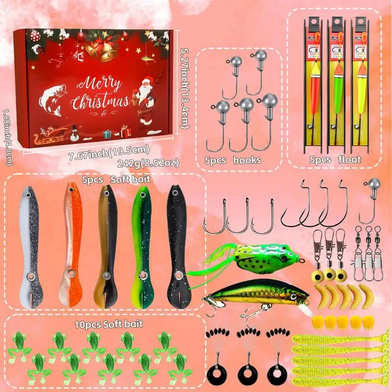 PC Fishing Lure Kit Freshwater Bass Baits Trout Walleye Lures Artificial Fi