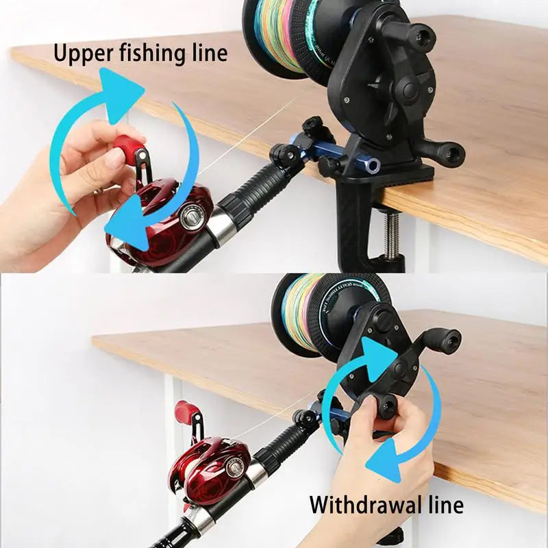 PC Fishing Reel Spooler System Compact Spooler Reel Winder Fishing Lines Sp