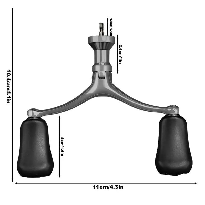 PC Fishing Reels Crank Rock Arm Stainless Steel Ergonomic Fishing Wheel Han