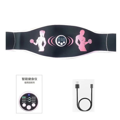 PC Fitness EMS Electric Abdominal Massage Body Slimming Belt Muscle Stimula