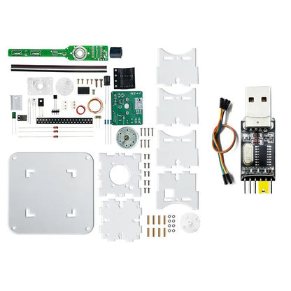 Flat Rotation LED Dot Matrix Display DIY Kit 51 Single Chip Microcomputer Welding DIY Electronic Parts