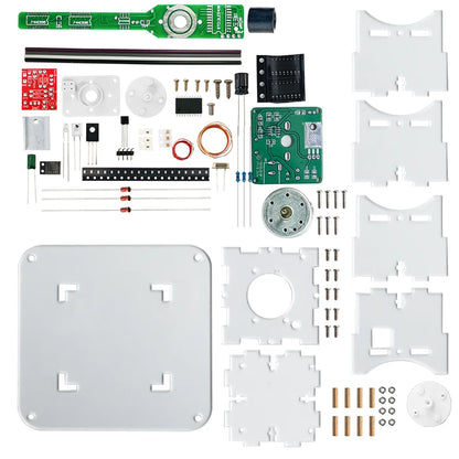 Flat Rotation LED Dot Matrix Display DIY Kit 51 Single Chip Microcomputer Welding DIY Electronic Parts