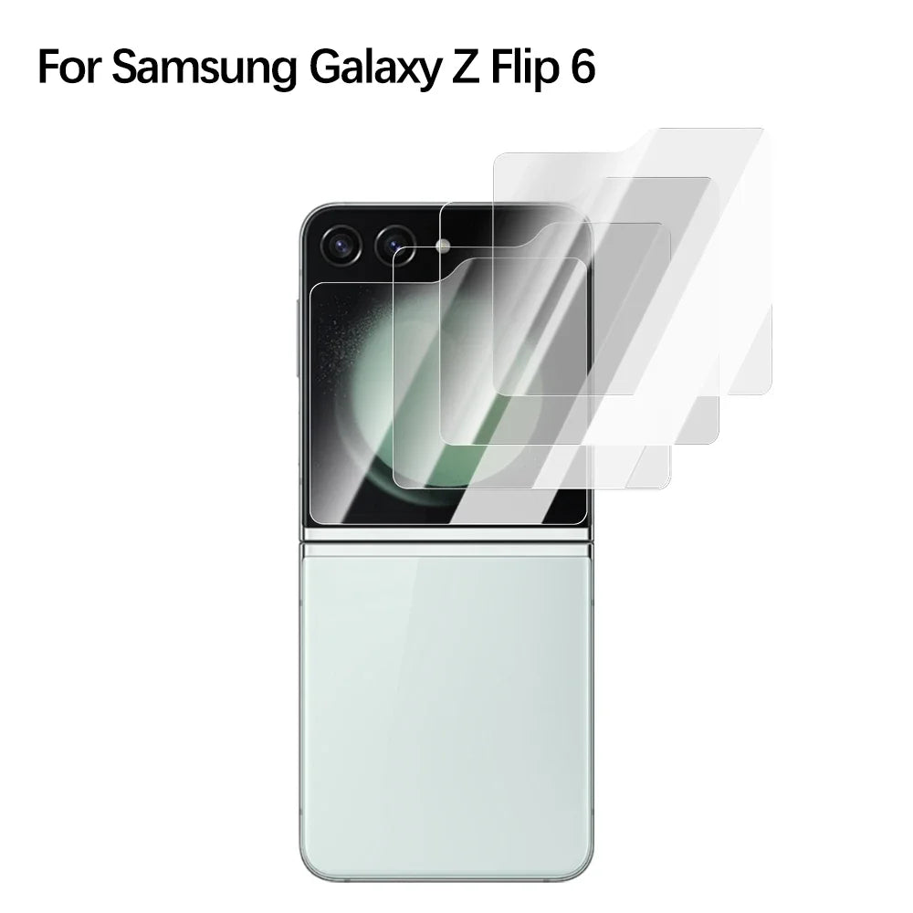 Flip6 Camera & Screen Protector For Samsung Z Flip 6 5G HD Transparent Tempered Glass 9H Hardness Protective Film Cover