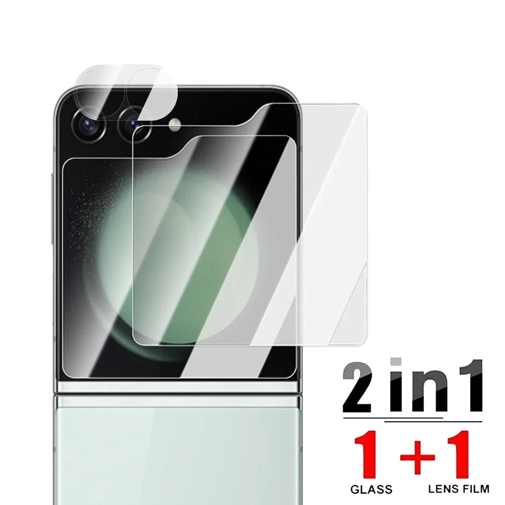 Flip6 Camera & Screen Protector For Samsung Z Flip 6 5G HD Transparent Tempered Glass 9H Hardness Protective Film Cover