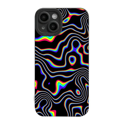 PC Fluorescent Wavy Phone Case  Xiaomi Redmi 12 4G 12C 13C Redmi Note 12 13 11 Pro Plus 5G 12S 11S 10S 10 pro Shockproof Cover