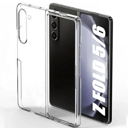 Fold5 Fold6 Hard PC Transparent Case For Samsung Galaxy Z Fold 6 5G Protector Anti-scratch Bumper Cover Case Phone Accessories