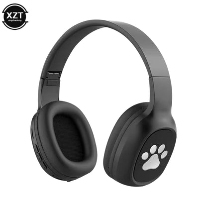 PCFoldable Bluetooth-Compatible 5.0 Headset Wireless Over Ear Headset Cute