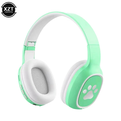 PCFoldable Bluetooth-Compatible 5.0 Headset Wireless Over Ear Headset Cute