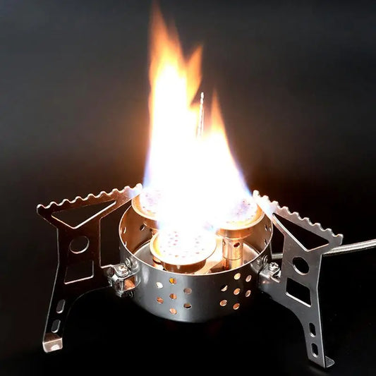 PC Foldable Camping Stove Heavy Duty Stove Burner Foldable Outdoor Camping