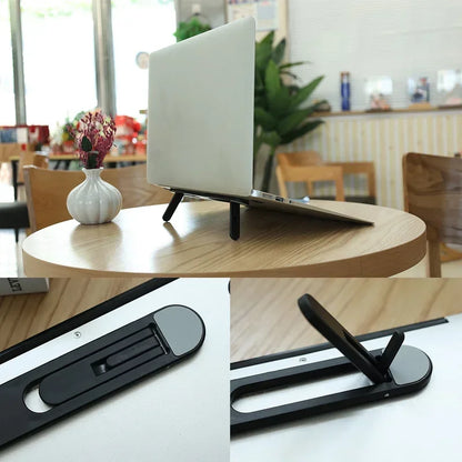 Foldable Notebook Keyboard Stand Riser Non Slip Cooling Holder For Macbook Laptop iPad Tablet Plastic Desktop Bracket Kickstand