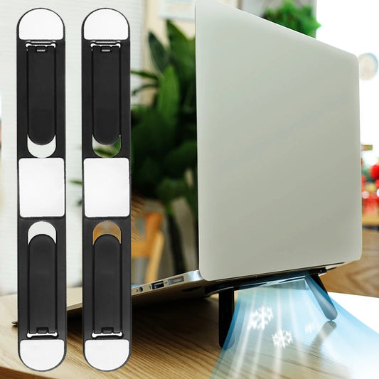 Foldable Notebook Keyboard Stand Riser Non Slip Cooling Holder For Macbook Laptop iPad Tablet Plastic Desktop Bracket Kickstand