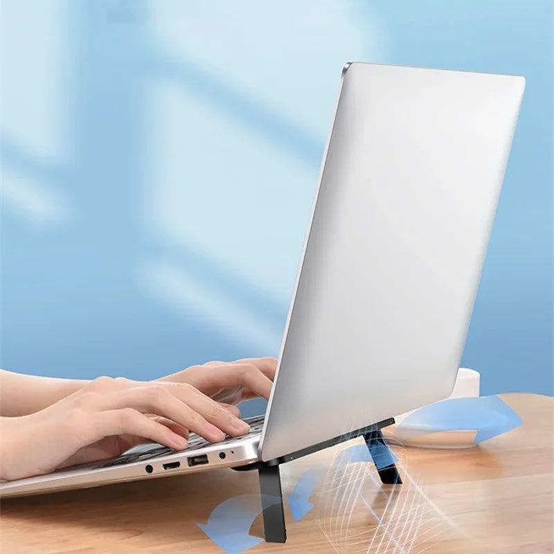 Foldable Notebook Keyboard Stand Riser Non Slip Cooling Holder For Macbook Laptop iPad Tablet Plastic Desktop Bracket Kickstand