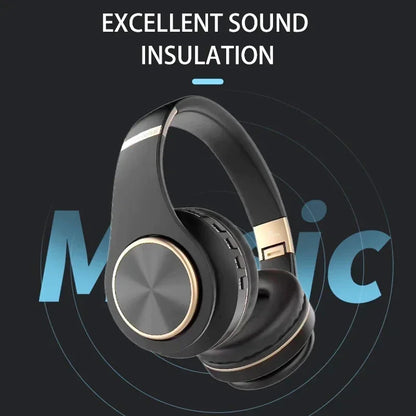 Casque sans fil pliable PC Casque Bluetooth Écouteur stéréo avec micro Su