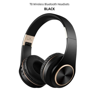 PCFoldable Wireless Headphone Bluetooth Headset Stereo Earphone With Mic Su