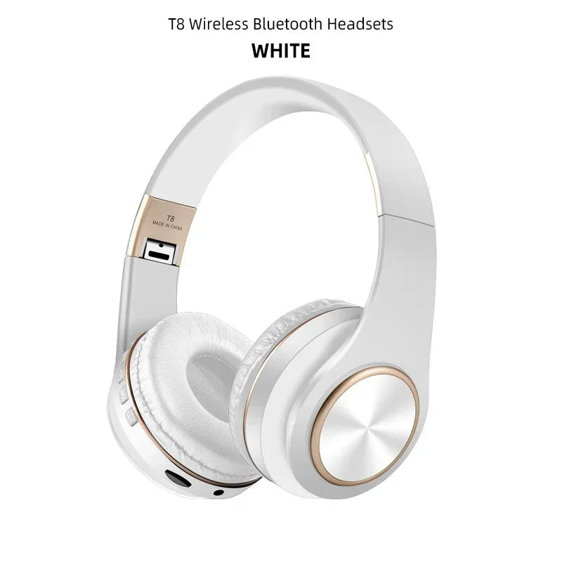 Casque sans fil pliable PC Casque Bluetooth Écouteur stéréo avec micro Su