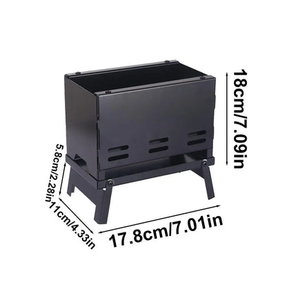 PC Folding Barbecue Stove Outdoor Camping Stove BBQ Grill Foldable Charcoal