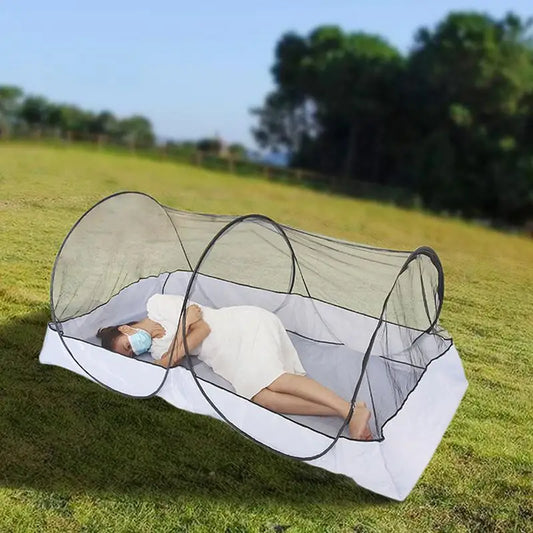 PC Folding Camping Tent Portable Mosquito Net Mesh Tent Single Person Tent