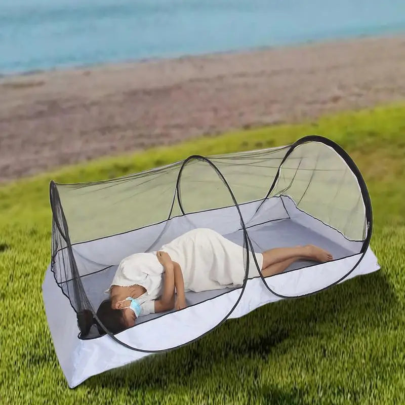 PC Folding Camping Tent Portable Mosquito Net Mesh Tent Single Person Tent