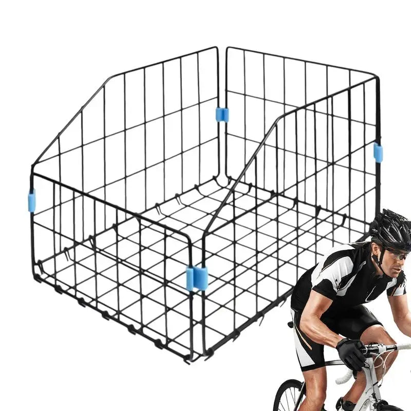 PC Folding Rear Bike Basket Cycling Storage Basket Bike Rack Cargo Basket L