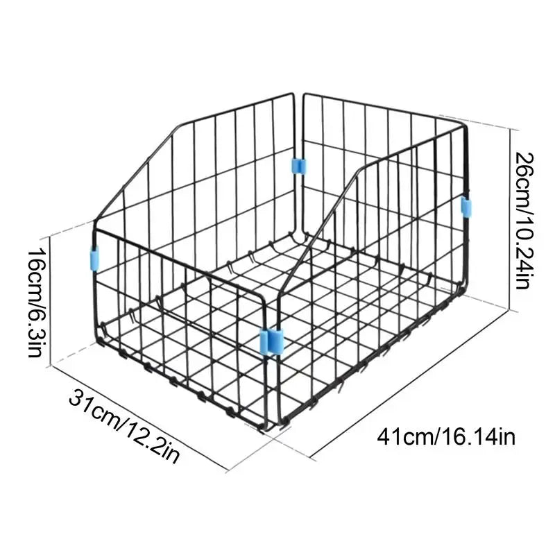 PC Folding Rear Bike Basket Cycling Storage Basket Bike Rack Cargo Basket L