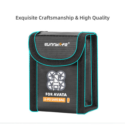 For DJI Avata 2 Battery Explosion Proof Bag Lithium Battery Storage Bag For DJI Avata Accessories  Battery Explosion Proof Bag